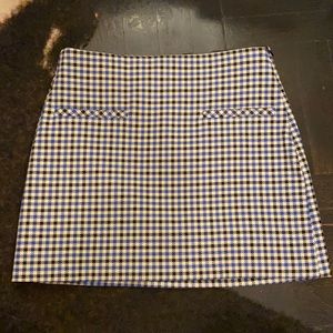 Plaid mini skirt